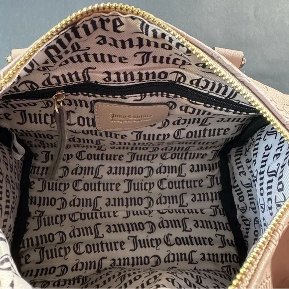 Juicy Couture Not Your Babe Satchel Crossbody Bag Color CAFE - Picture 7 of 7